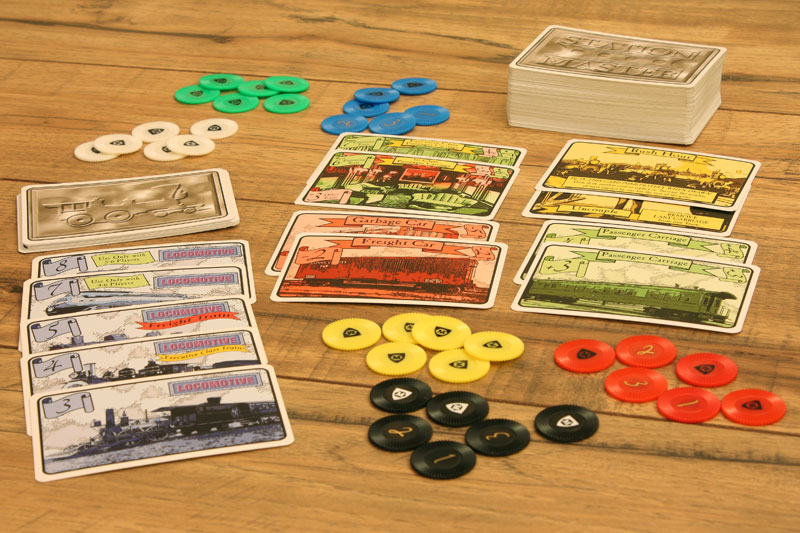 Station Master Board Game Components
