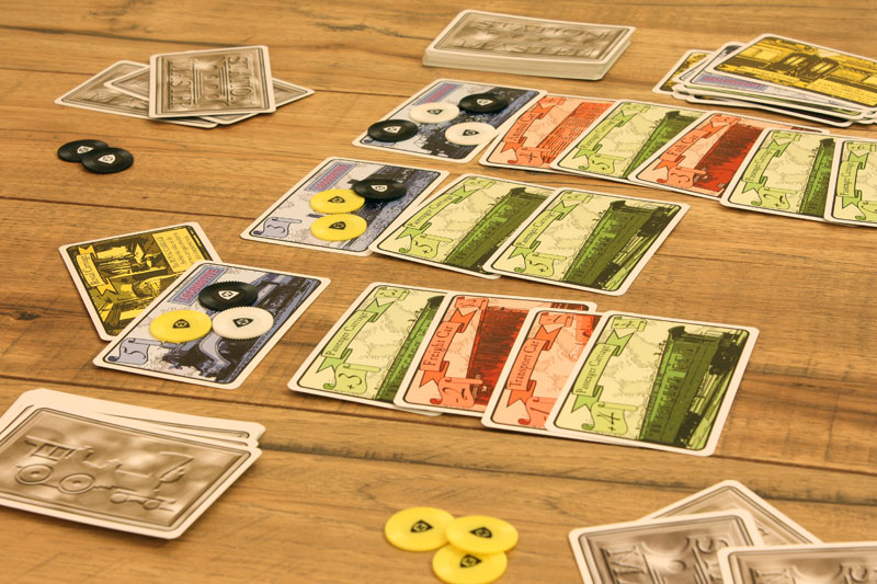 Station Master Board Game in play